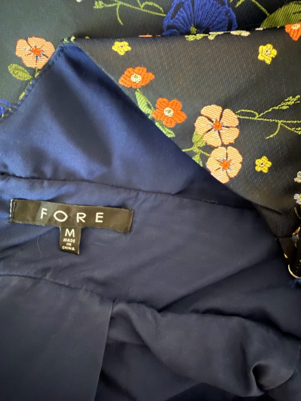 Stunning Fore Collection Floral Jacquard Mini Dress - Picture 6 of 9